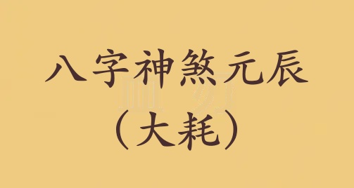 元辰在八字中代表什么