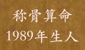 称骨算命1989年生人，运势分析详解