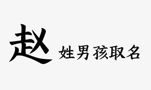 姓赵男孩取一个霸气的名字